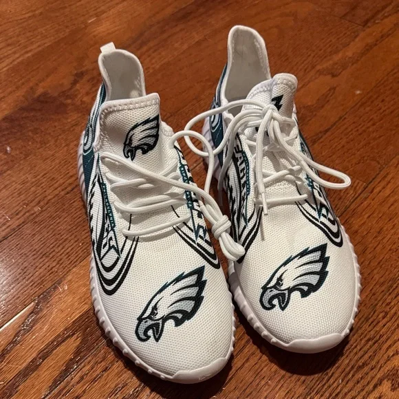 Philadelphia Eagles sneakers men 8.5-9 woman’s 11-11.5 - Picture 3 of 10
